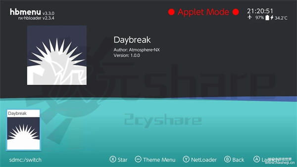 Daybreak下载（大气层离线升级系统工具）丨Switch工具-二次元共享站2cyshare