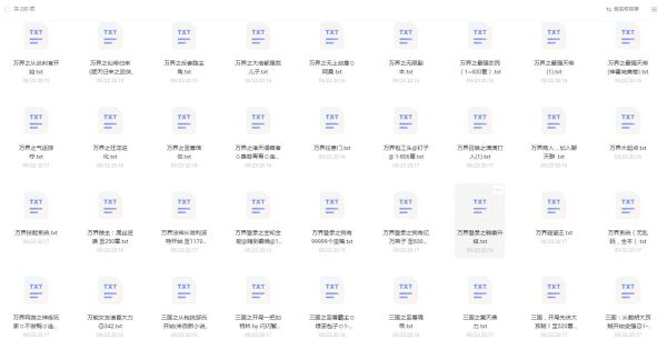 飞卢小说（200本）txt阿里云盘下载-二次元共享站2cyshare
