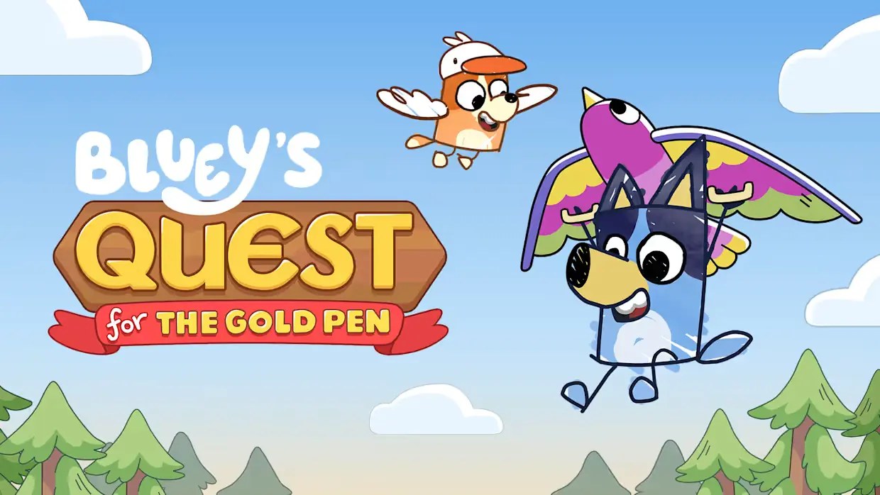 布鲁伊寻找金笔|布鲁伊的寻找金色画笔之旅|Bluey’s Quest for the Gold Pen中文-次元share